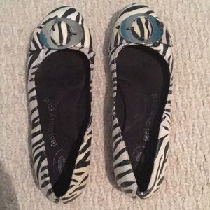 Zebra Dr. scholls flats